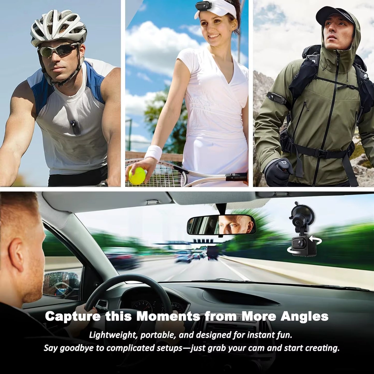 Upgraded Waterproof Big Battery 1080P 64GB Small Hot Selling Wifi Video Portable Thumb Pocket Action Sports Mini Camera