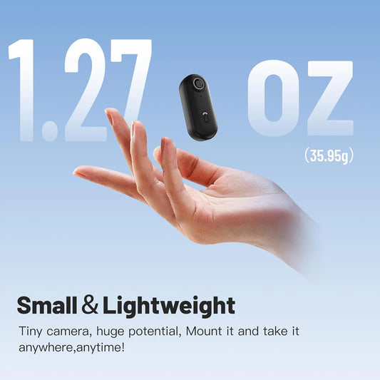 1080P 2.0MP Mini Body Camera, Wearable 128GB Camera with 360°Rotatable Clip & Magnetic Clip, 120 Minutes for Recording