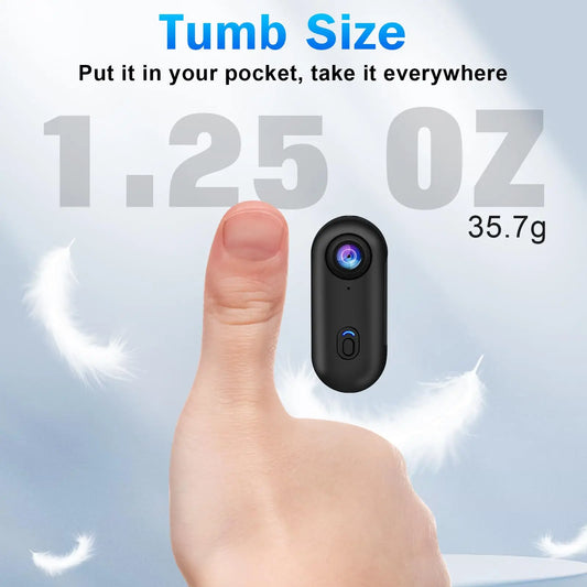 Mini Sports Action Camera 4K Ultra Portable Magnetic Lanyard Rotating Clip Wireless Body Cam for Bicycle Clothing Mounts